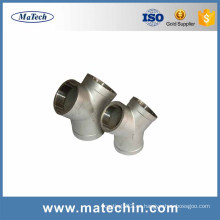 Proveedor personalizado de alta precisión de acero inoxidable Y Casting Pipe Fittings